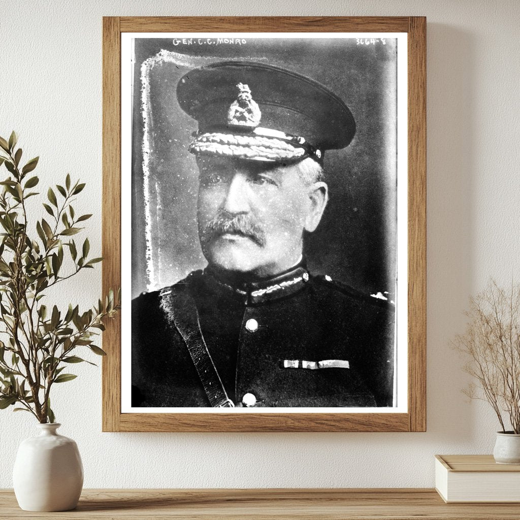 Historic Gen. C.C. Monro Print, Vintage Art
