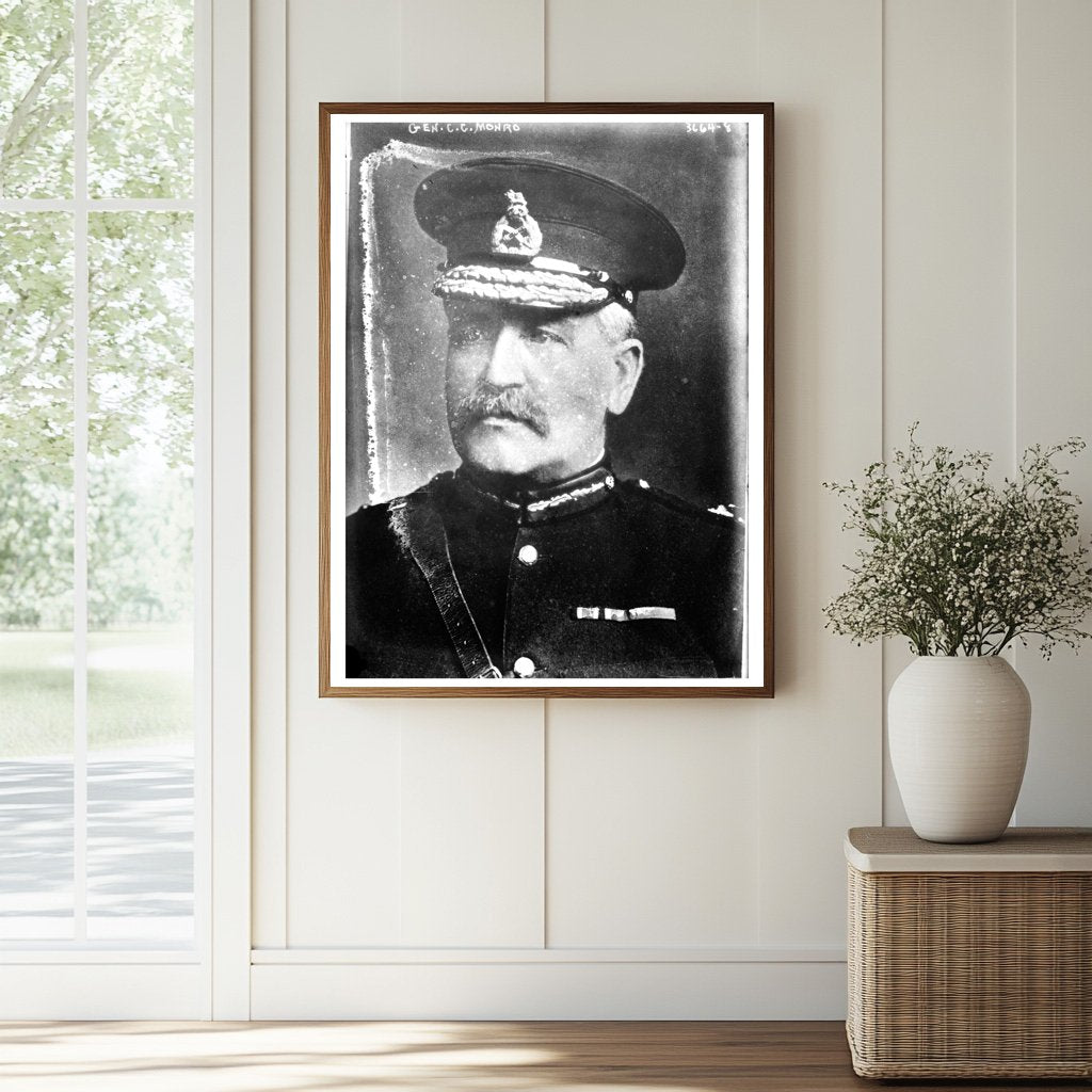 Historic Gen. C.C. Monro Print, Vintage Art