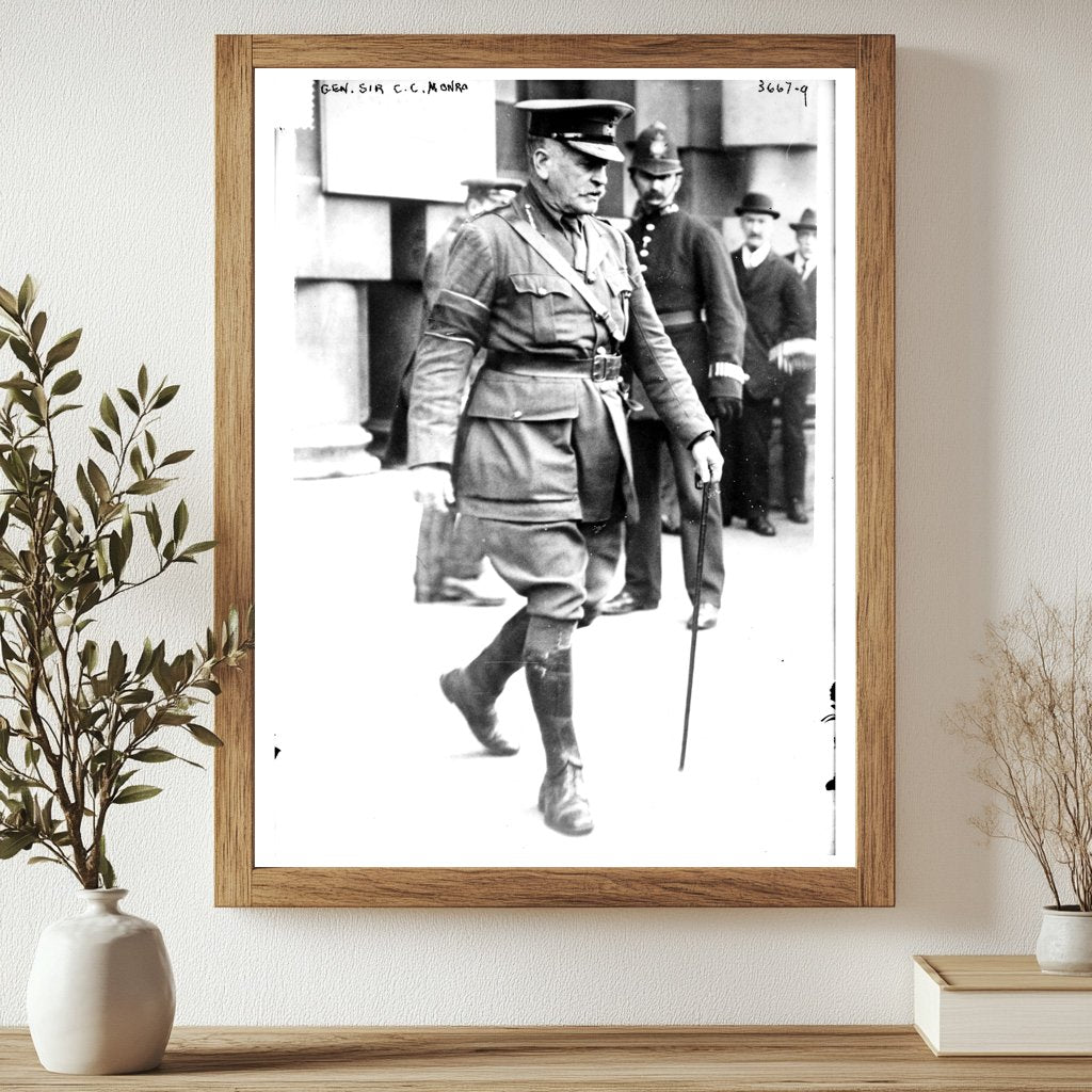 Historic Gen. Sir C.C. Monro Print, Vintage Art