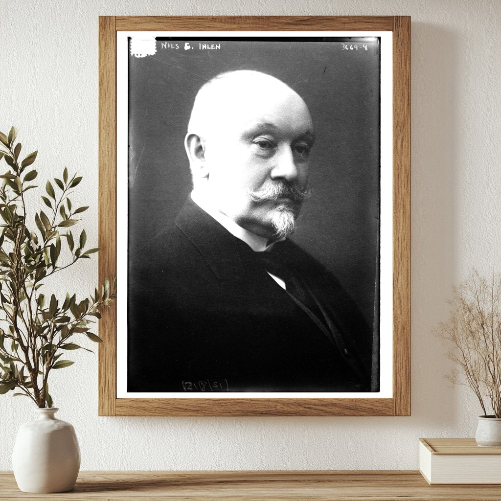 Historic Nils C. Ihlen Print, Vintage Art
