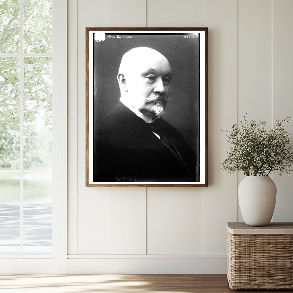 Historic Nils C. Ihlen Print, Vintage Art
