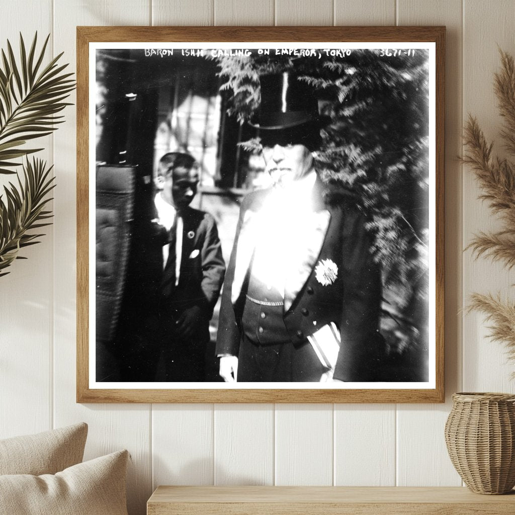 Historic Meeting: Baron Ishii with Japanese Emperor