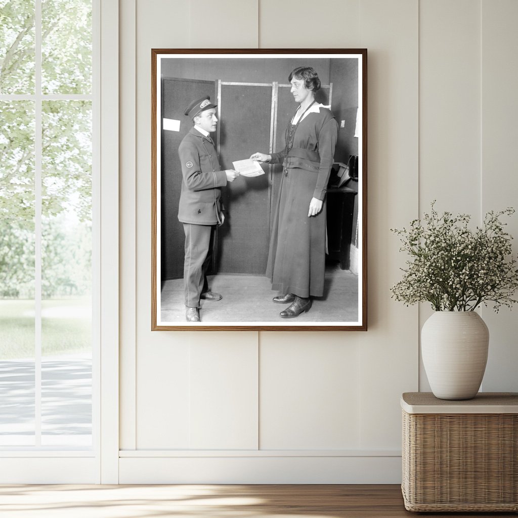 Historic Mrs. Crystal Eastman Benedict Print, Vintage Art