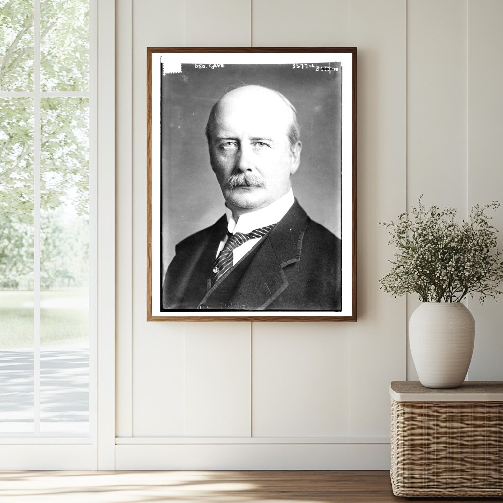 Historic Geo. Cave Print, Vintage Art