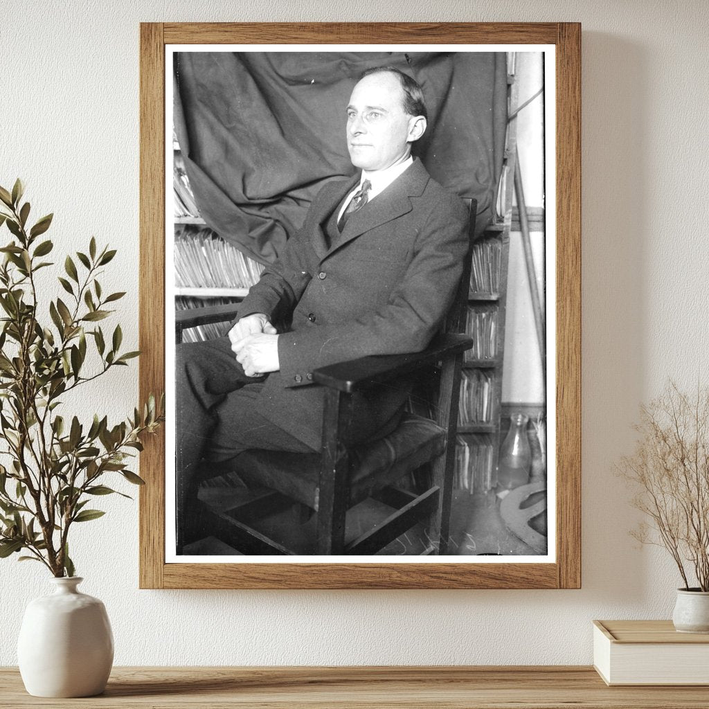 Historic Arthur Guiterman Print, Vintage Art