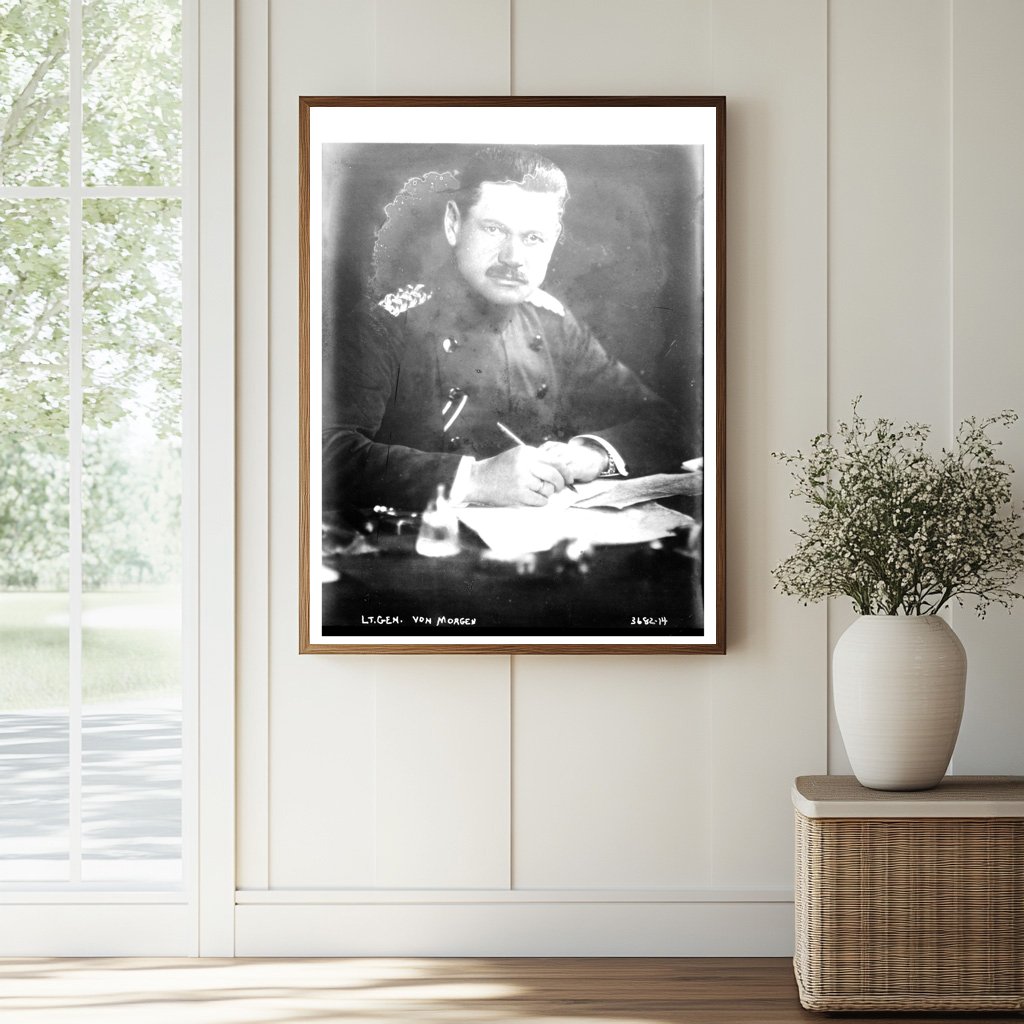 Historic Lt. Gen Von Morgen Print, Vintage Art