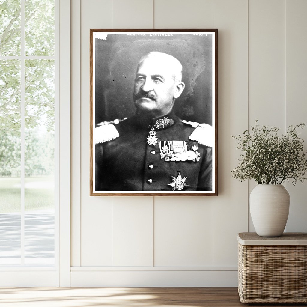 Historic Gen. von Linsingen, 1/25/16 Print, Vintage Art