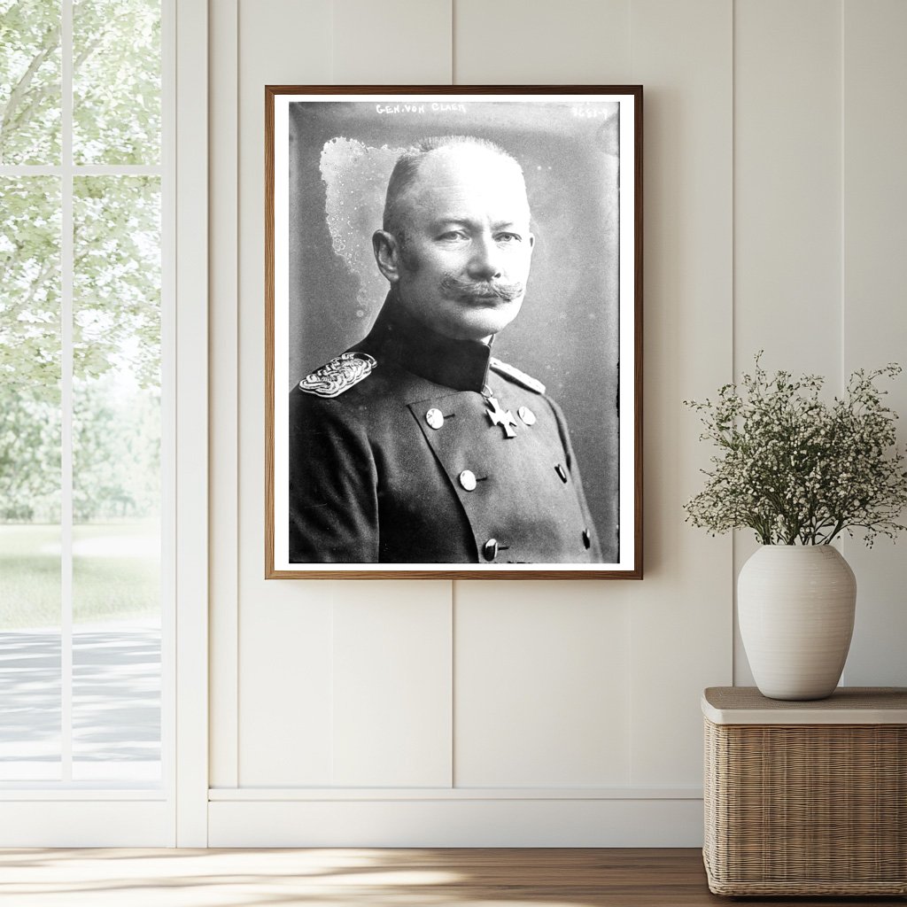 Historic Gen. von Claer Print, Vintage Art