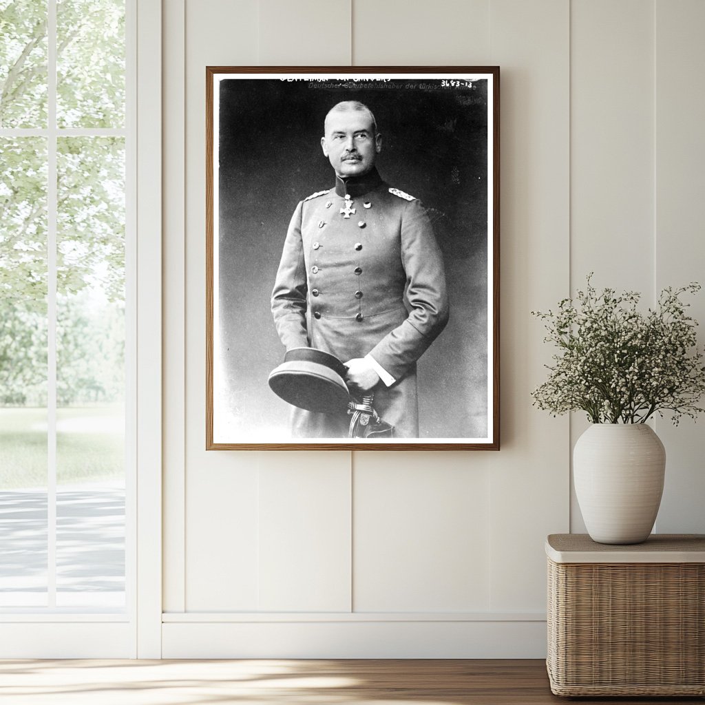 Historic Gen. Liman von Sanders Print, Vintage Art