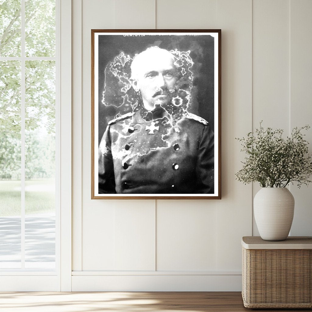 Historic Gen Otto von Below, 1916 Print, Vintage Art