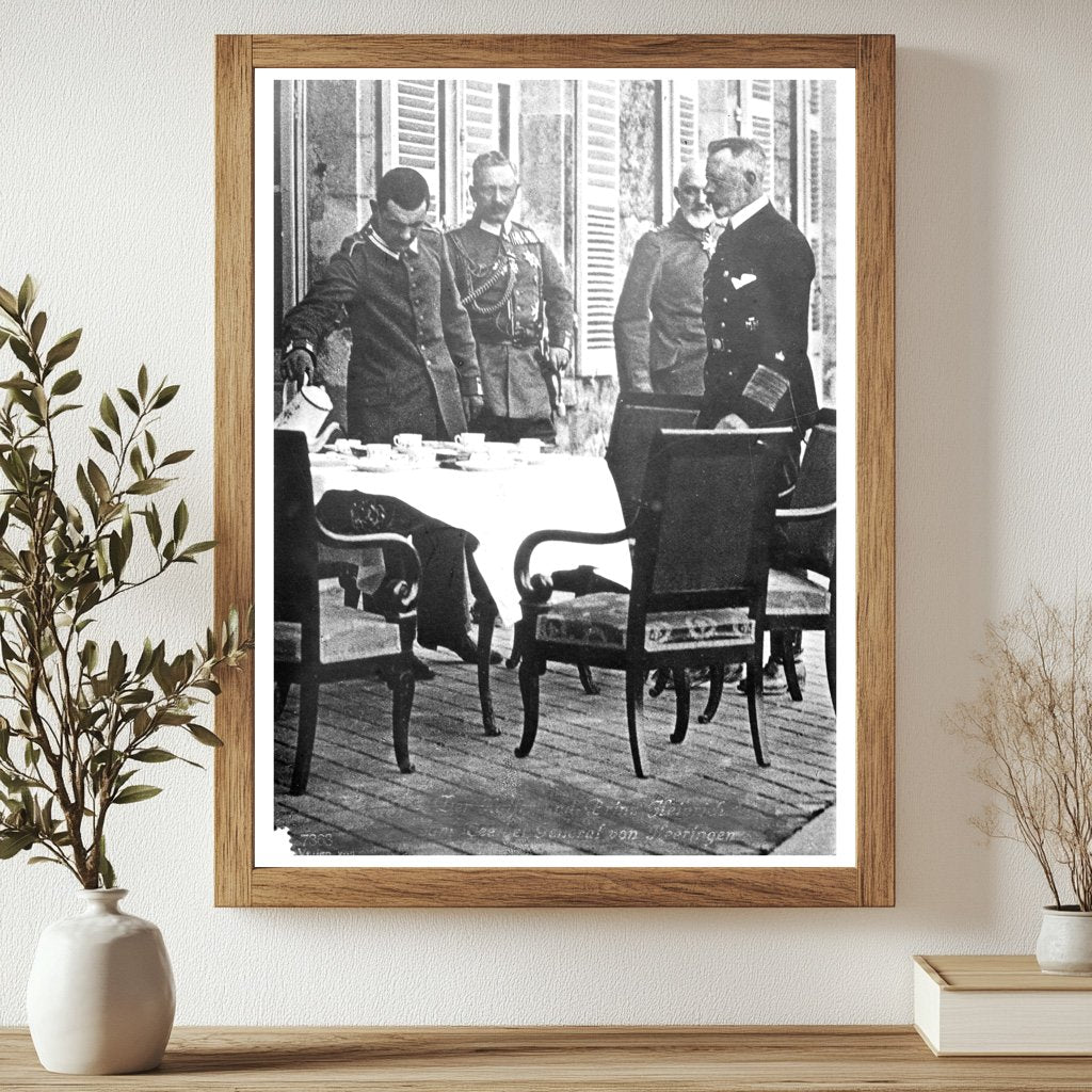 Historic Kaiser, Gen. v. Heeringen & Prince Henry Print, Vintage Art