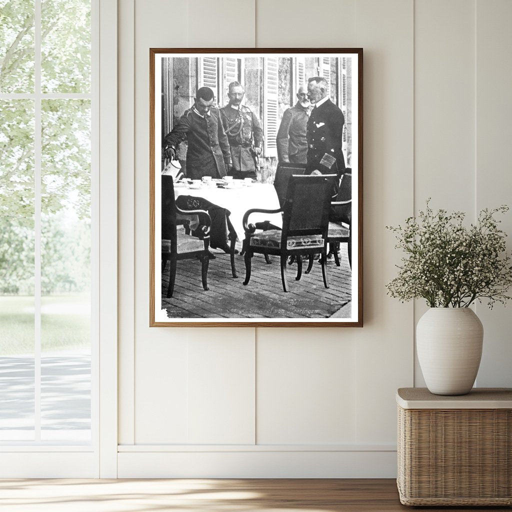 Historic Kaiser, Gen. v. Heeringen & Prince Henry Print, Vintage Art