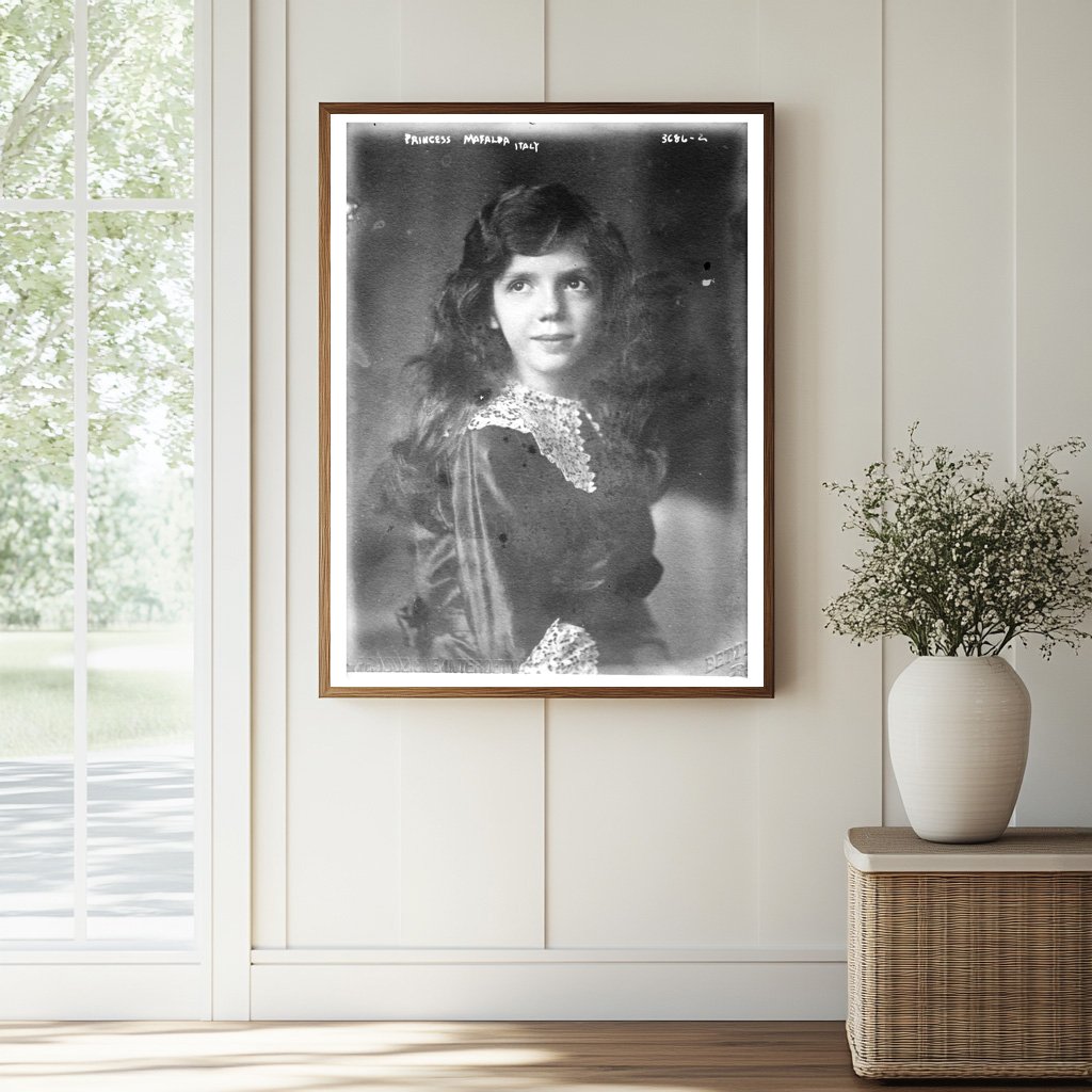 Historic Princess Mafalda -- Italy Print, Vintage Art