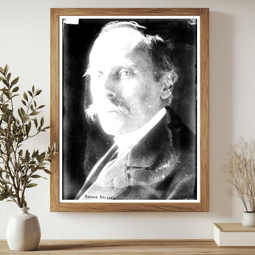 Historic Romain Rolland Print, Vintage Art