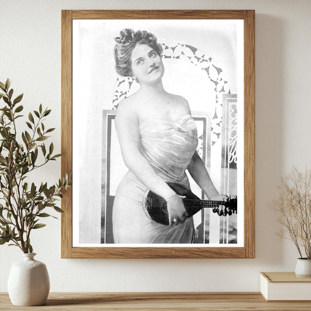 Historic Marguerite Sylva -- (Mrs. B.L. Smith) Print, Vintage Art