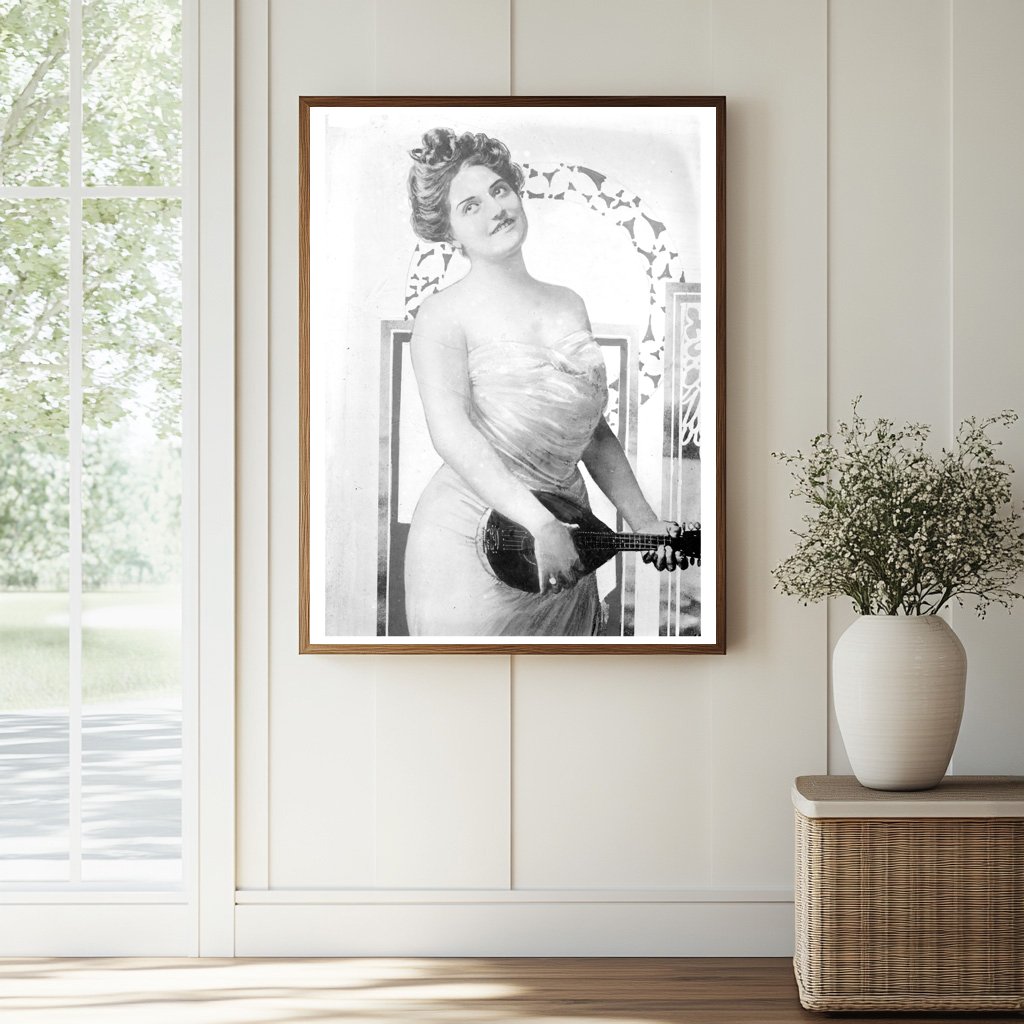 Historic Marguerite Sylva -- (Mrs. B.L. Smith) Print, Vintage Art
