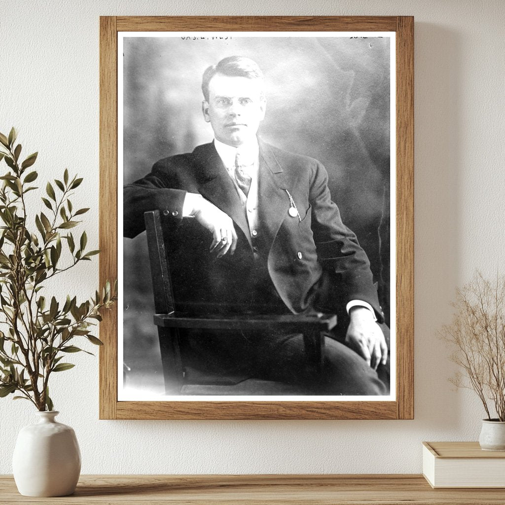 Historic Jas. E. West Print, Vintage Art