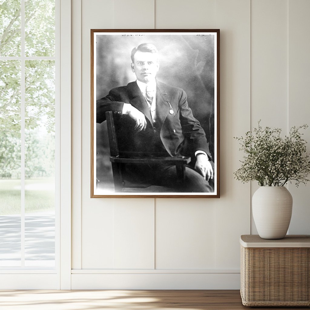 Historic Jas. E. West Print, Vintage Art