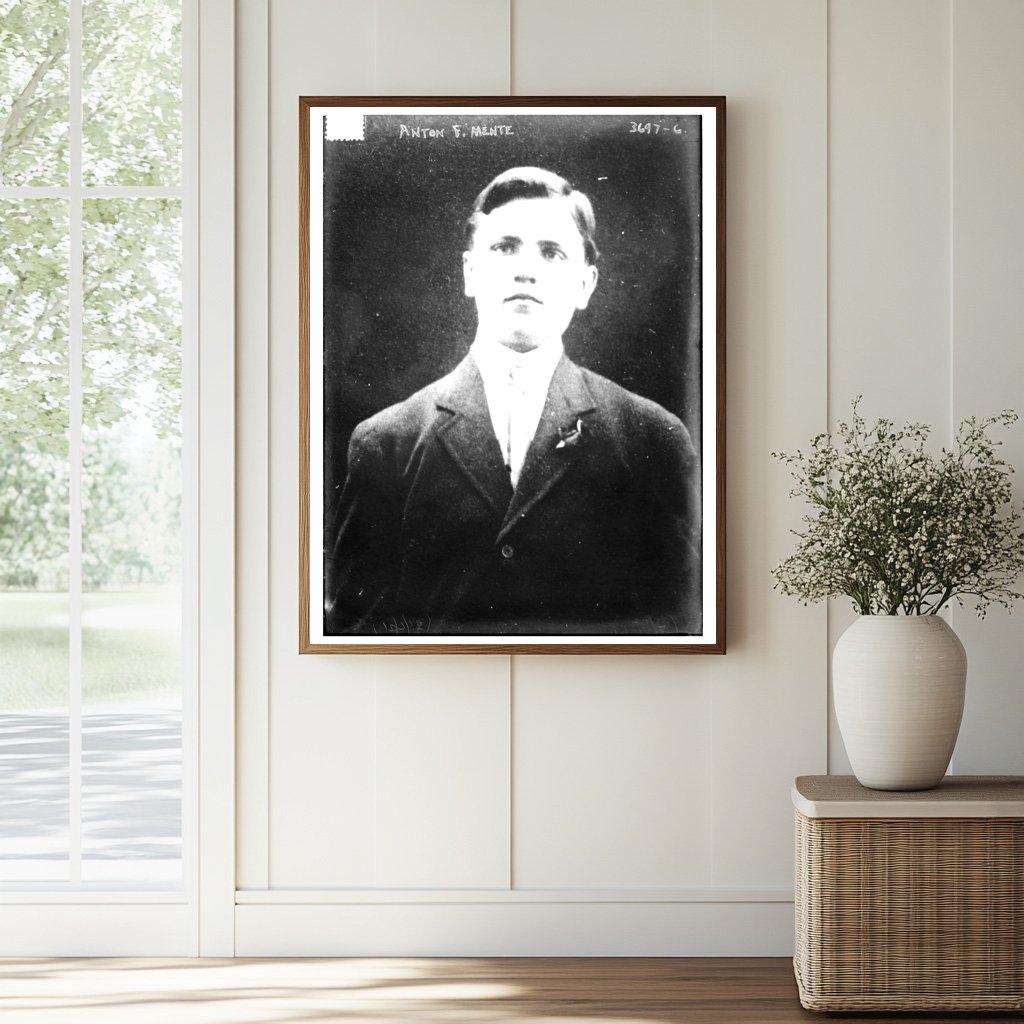 Historic Anton F. Mente Print, Vintage Art