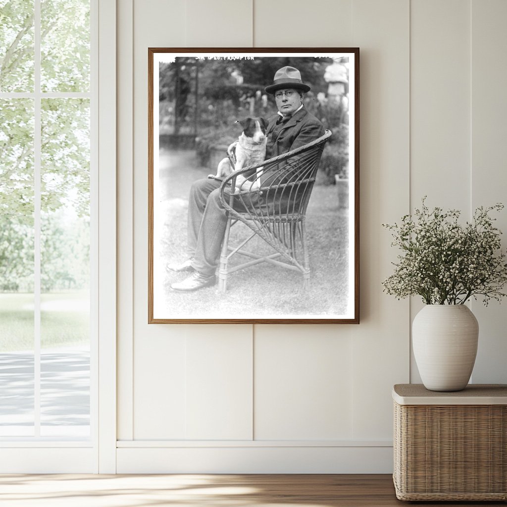 Historic Sir Geo. Frampton Print, Vintage Art