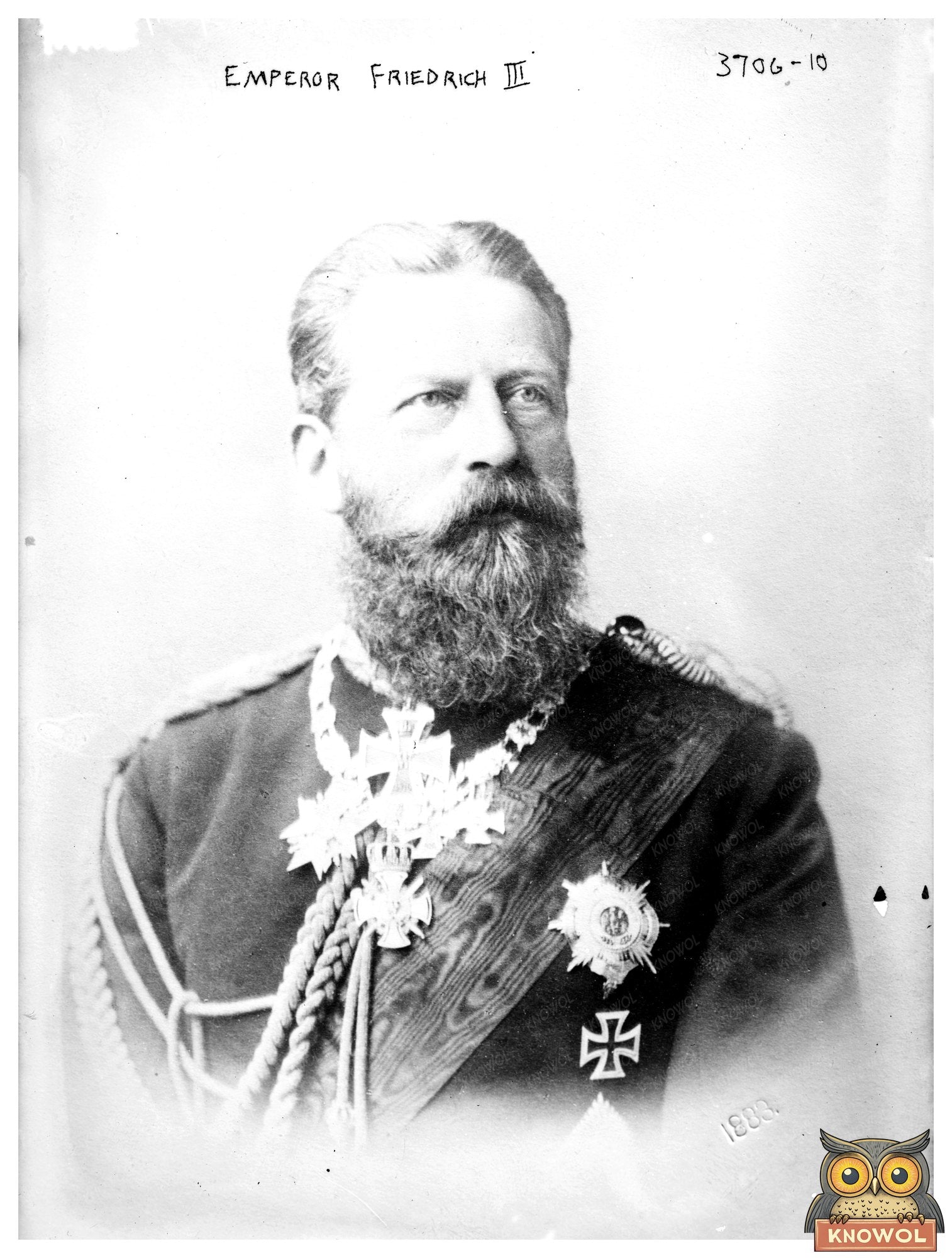 Historic Emperor Friedrich III, 12/24/15 Print, Vintage Art