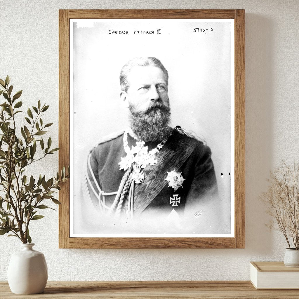 Historic Emperor Friedrich III, 12/24/15 Print, Vintage Art