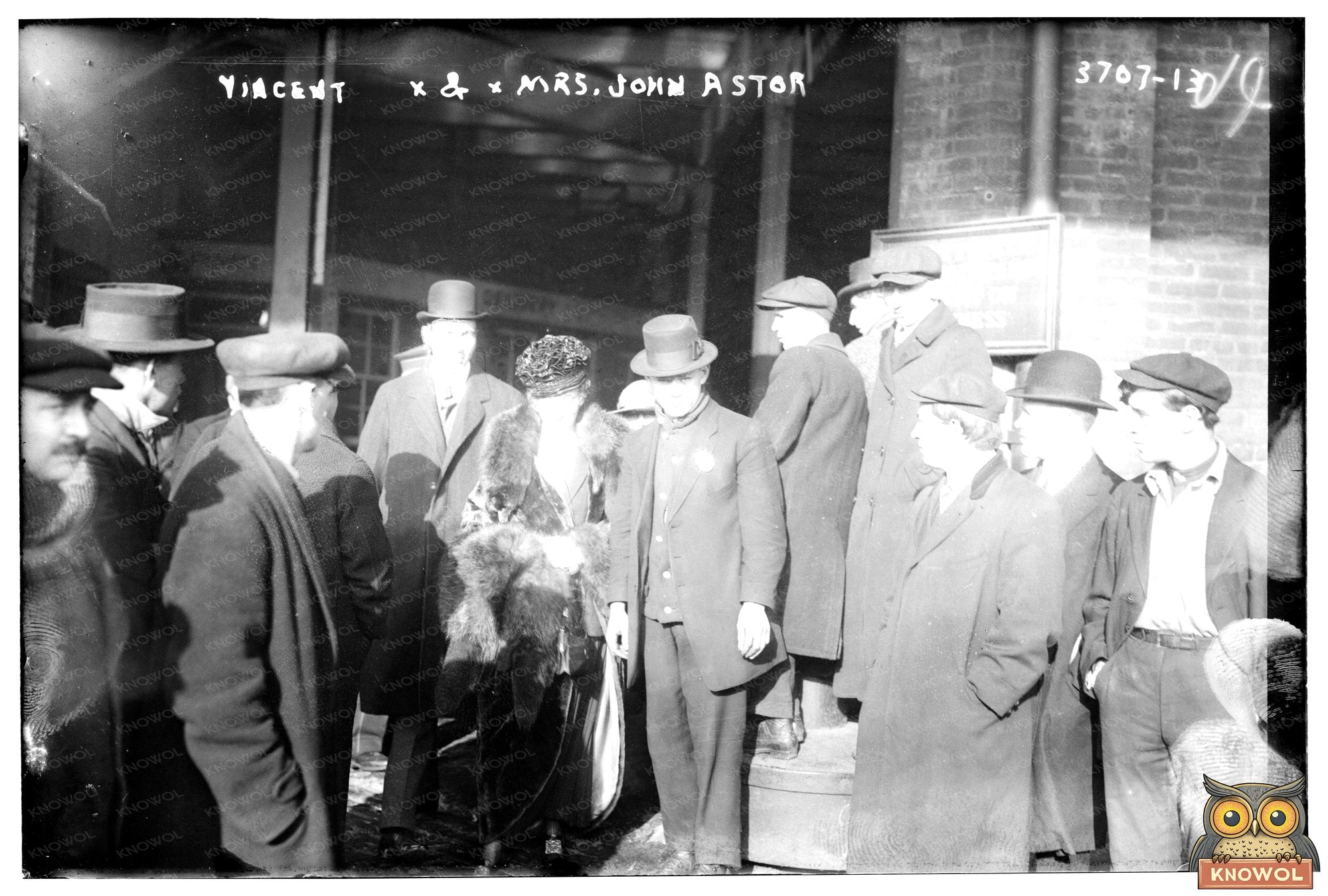 Vincent Astor with His Mother, Circa 1910
