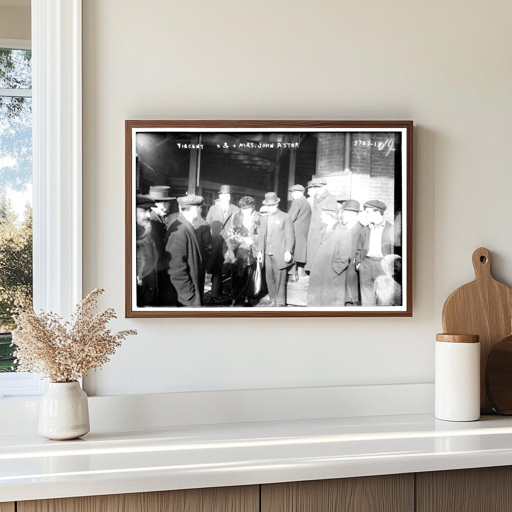 Vincent Astor with His Mother, Circa 1910