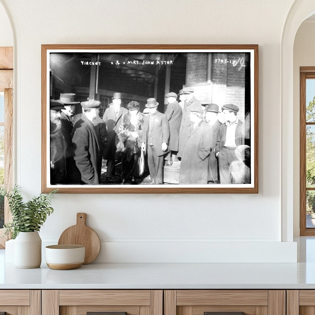 Vincent Astor with His Mother, Circa 1910