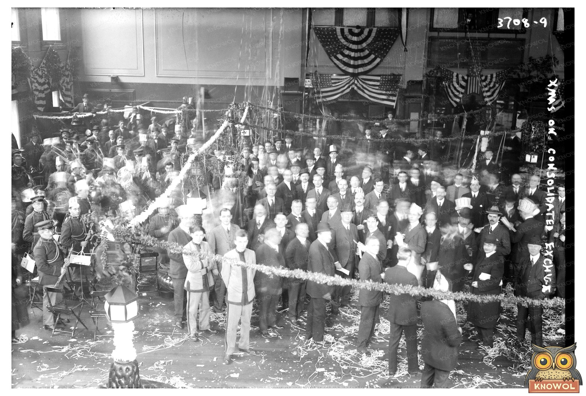 Festive 1910s Scene at Consolidated Exchange