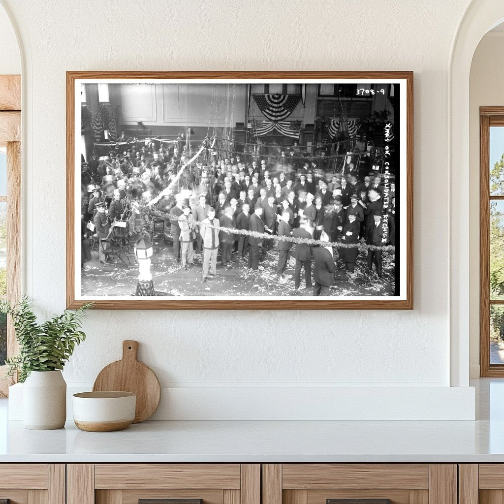 Festive 1910s Scene at Consolidated Exchange