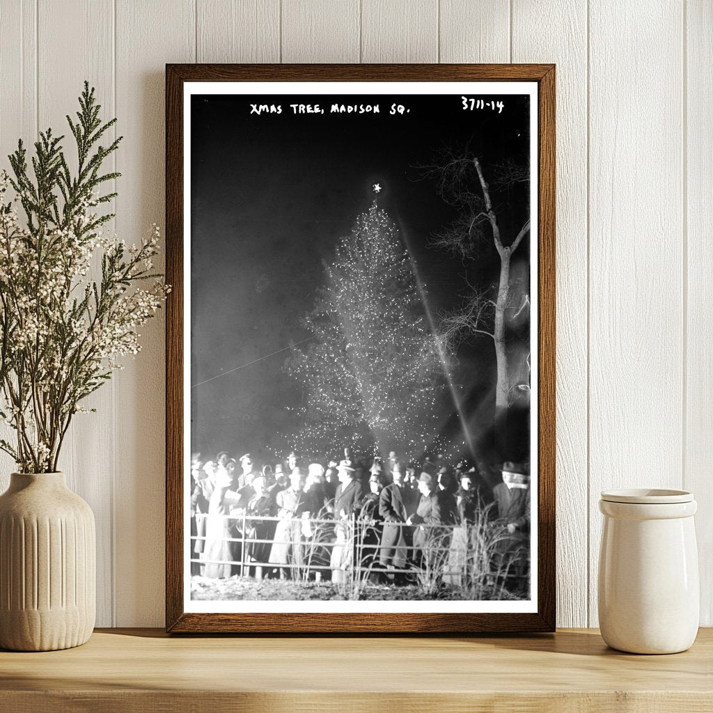 1915 Madison Square Christmas Tree in NYC