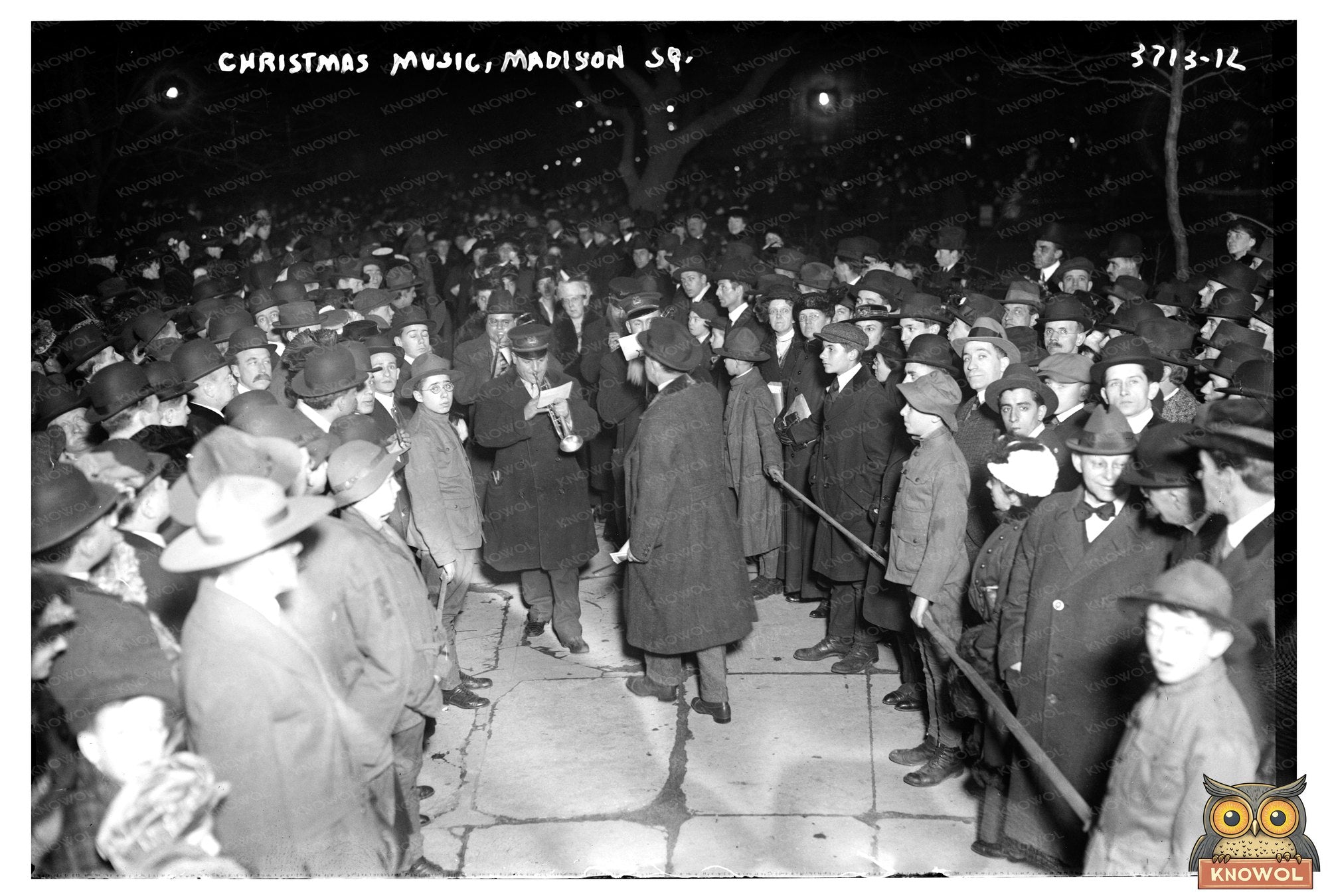 Festive Outdoor Concert at Madison Square, 1910s