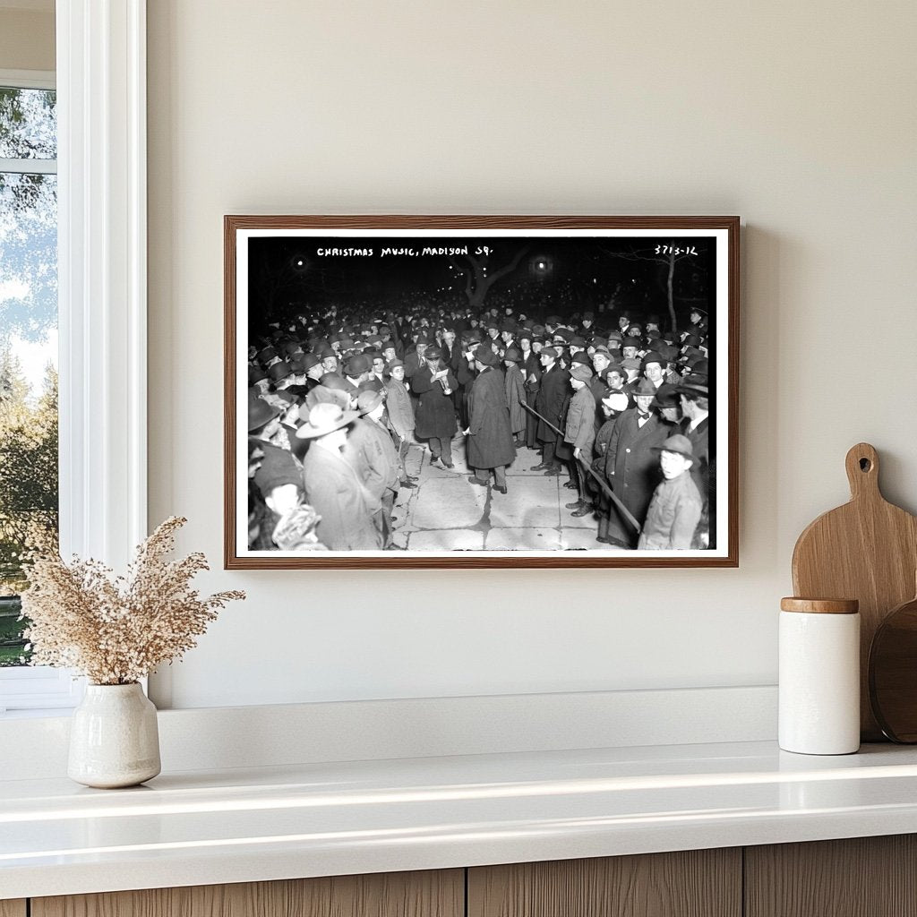 Festive Outdoor Concert at Madison Square, 1910s
