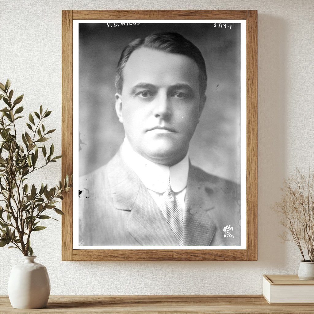 Historic F.B. Willis Print, Vintage Art