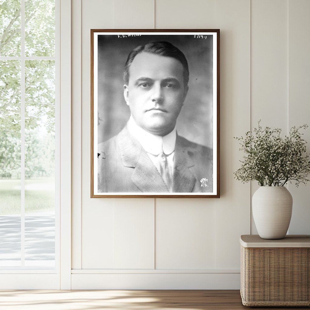 Historic F.B. Willis Print, Vintage Art