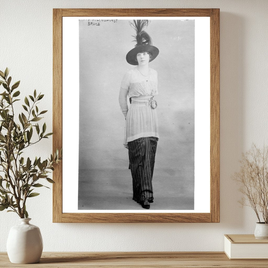Historic Mrs. H. Lyndhurst Bruce Print, Vintage Art