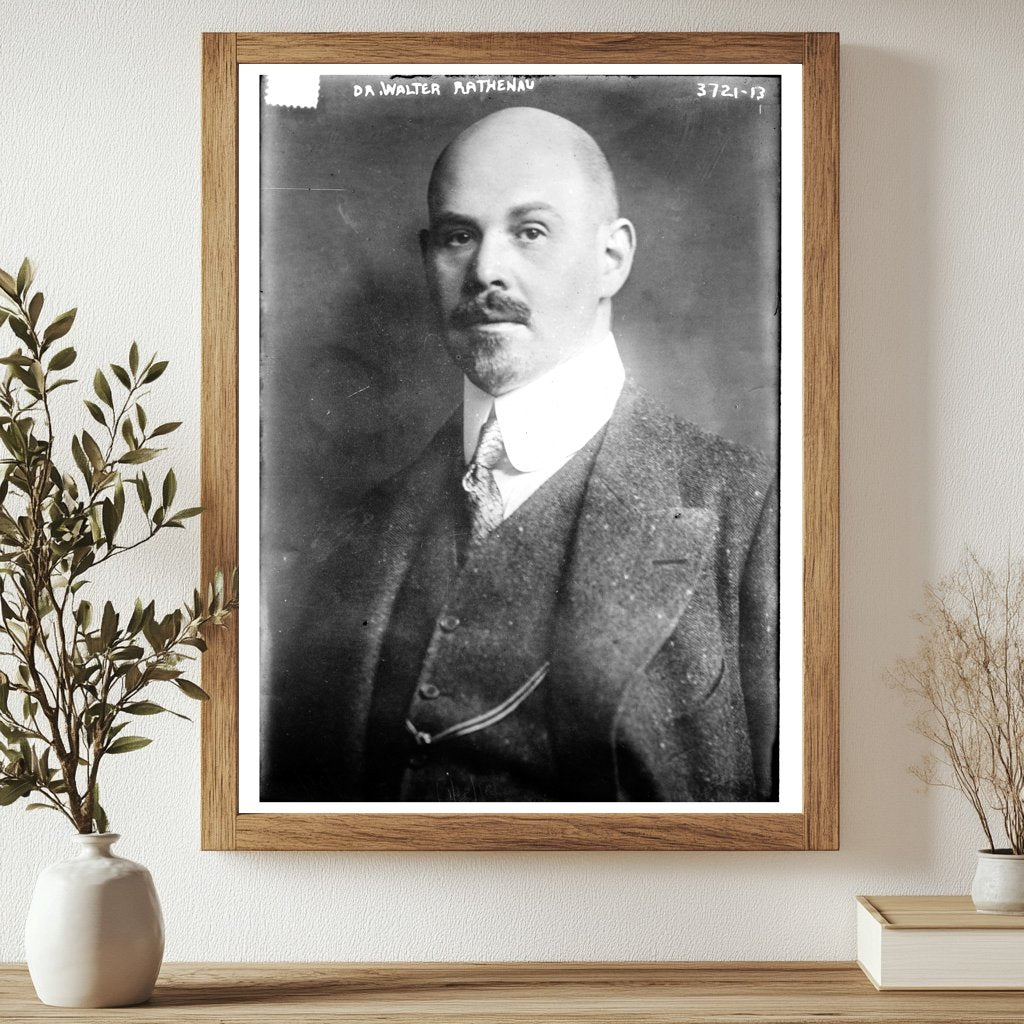 Historic Dr. Walter Rathenau Print, Vintage Art