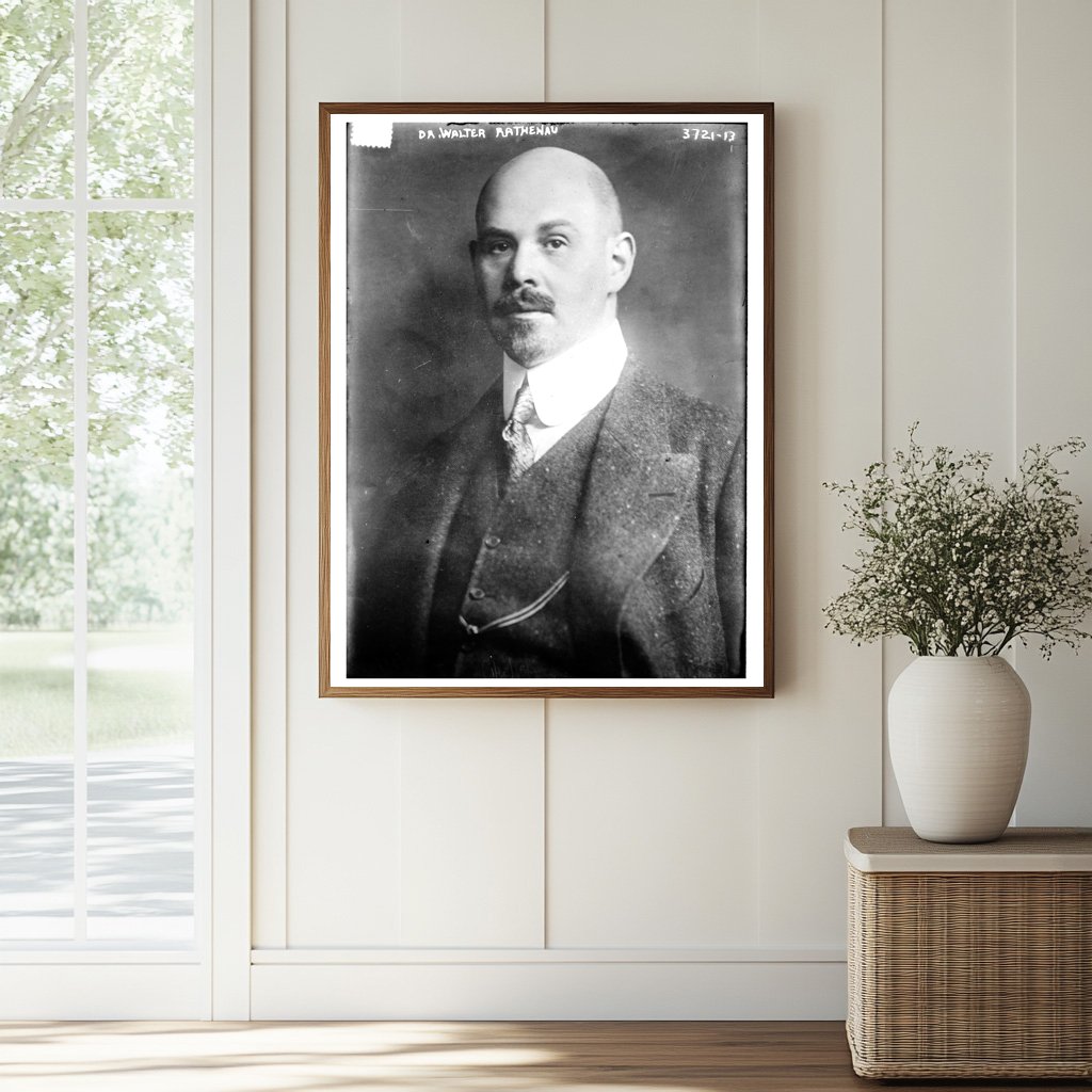 Historic Dr. Walter Rathenau Print, Vintage Art