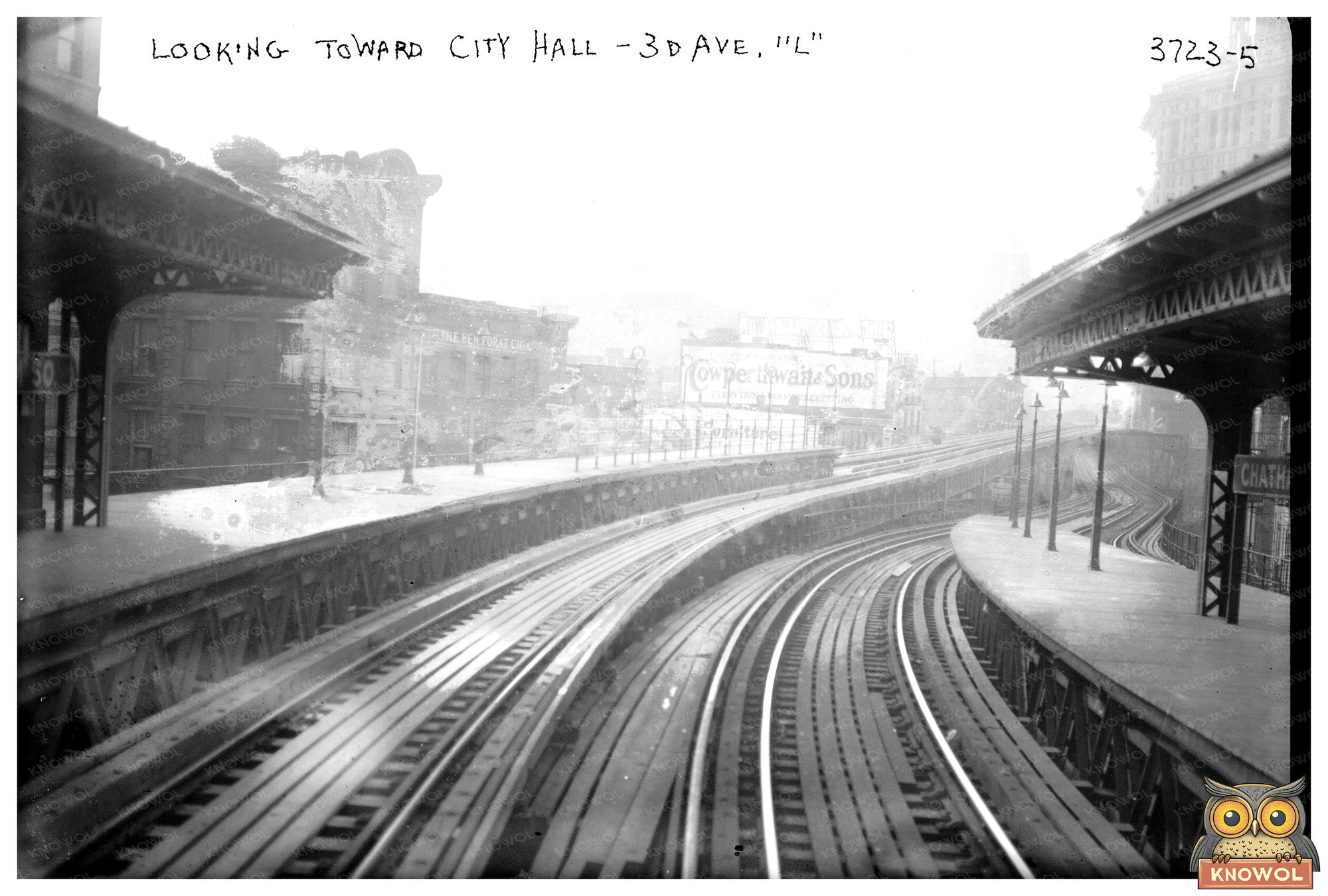 Vintage NYC: City Hall from 3rd Ave. Elevation