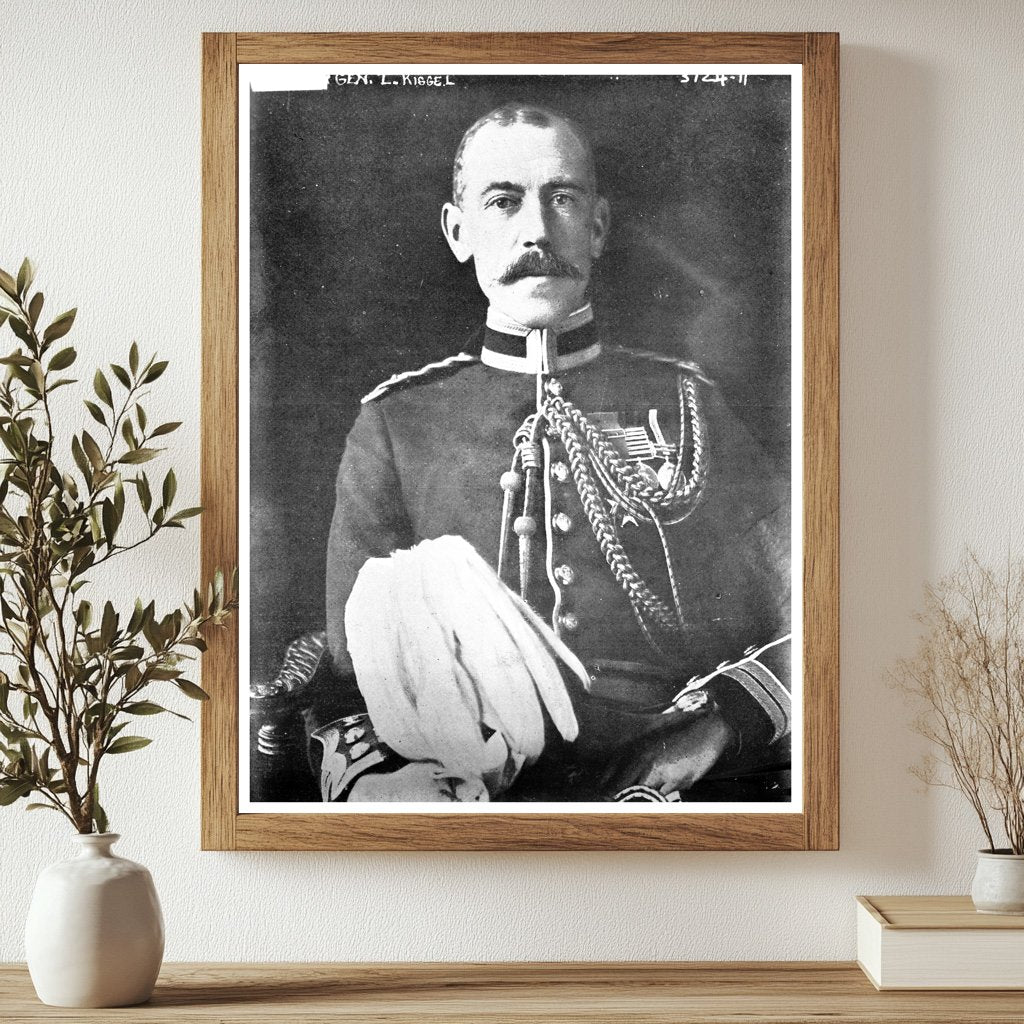 Historic Gen. L. Kiggel Print, Vintage Art