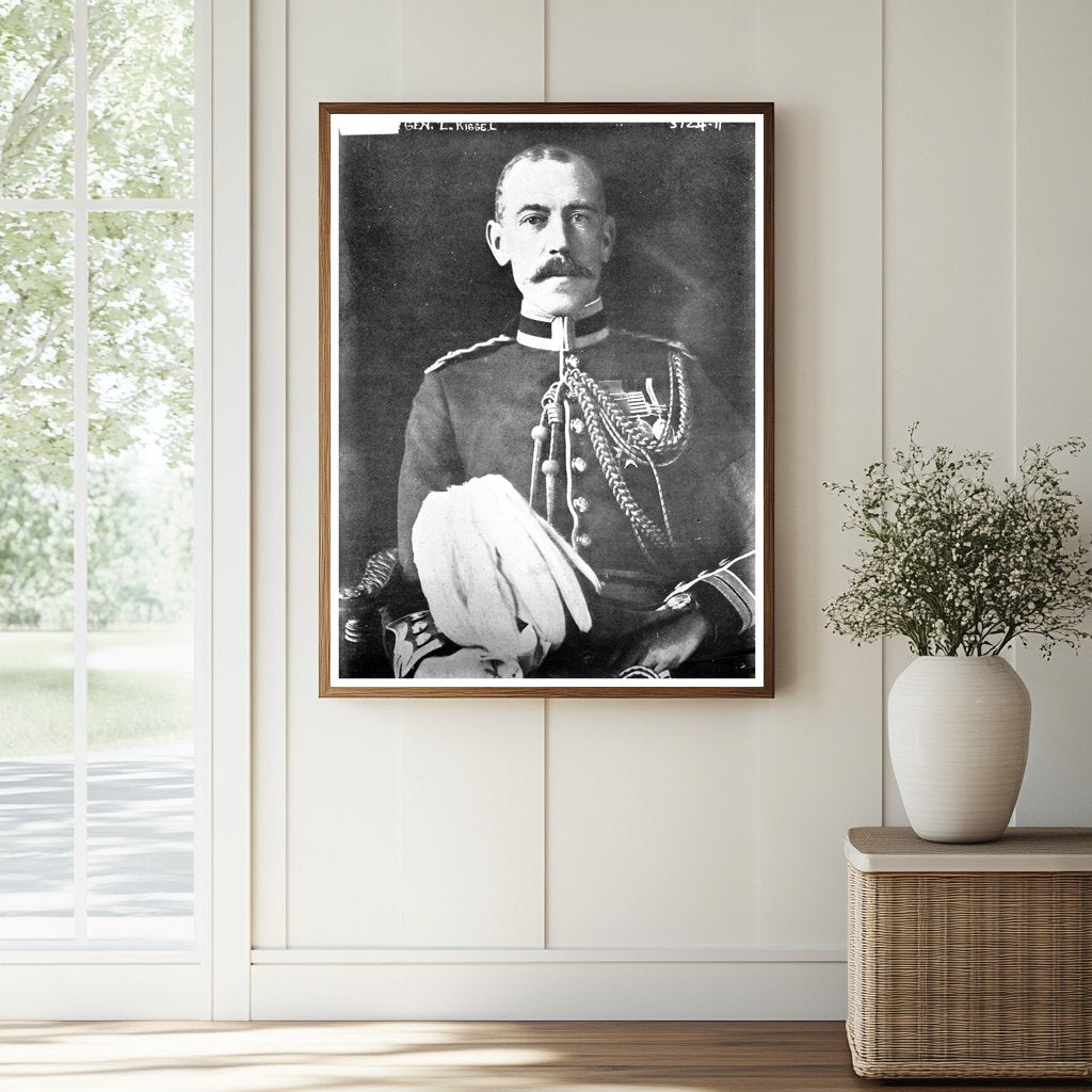 Historic Gen. L. Kiggel Print, Vintage Art