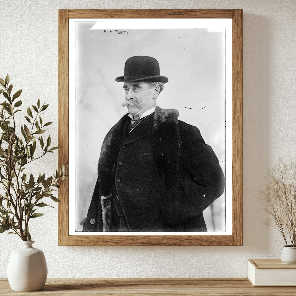 Historic R.E. Peary Print, Vintage Art