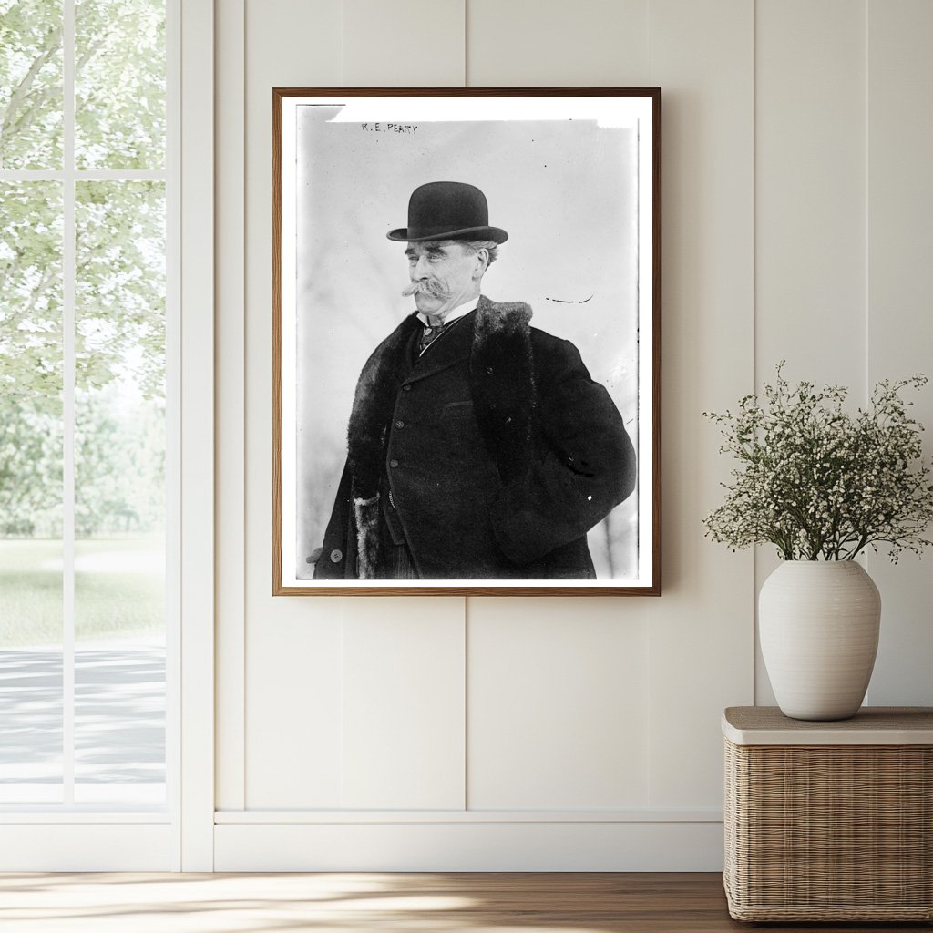 Historic R.E. Peary Print, Vintage Art