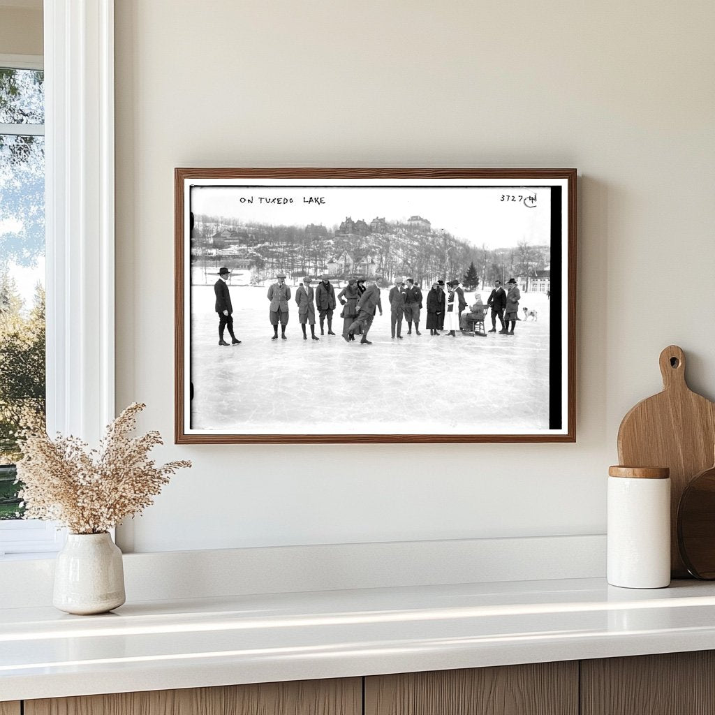 Serene Reflections on Historic Tuxedo Lake, 1910s