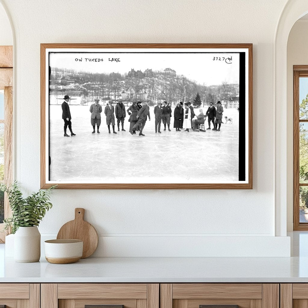 Serene Reflections on Historic Tuxedo Lake, 1910s