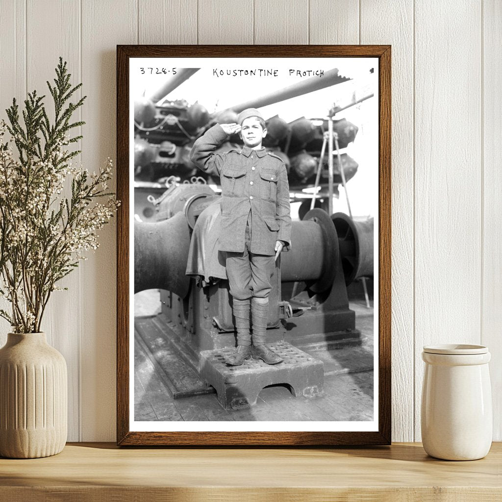 1916 Portrait of Koustontine Protich: Immigrant Legacy