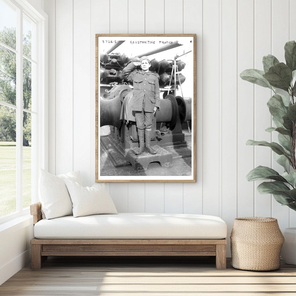 1916 Portrait of Koustontine Protich: Immigrant Legacy