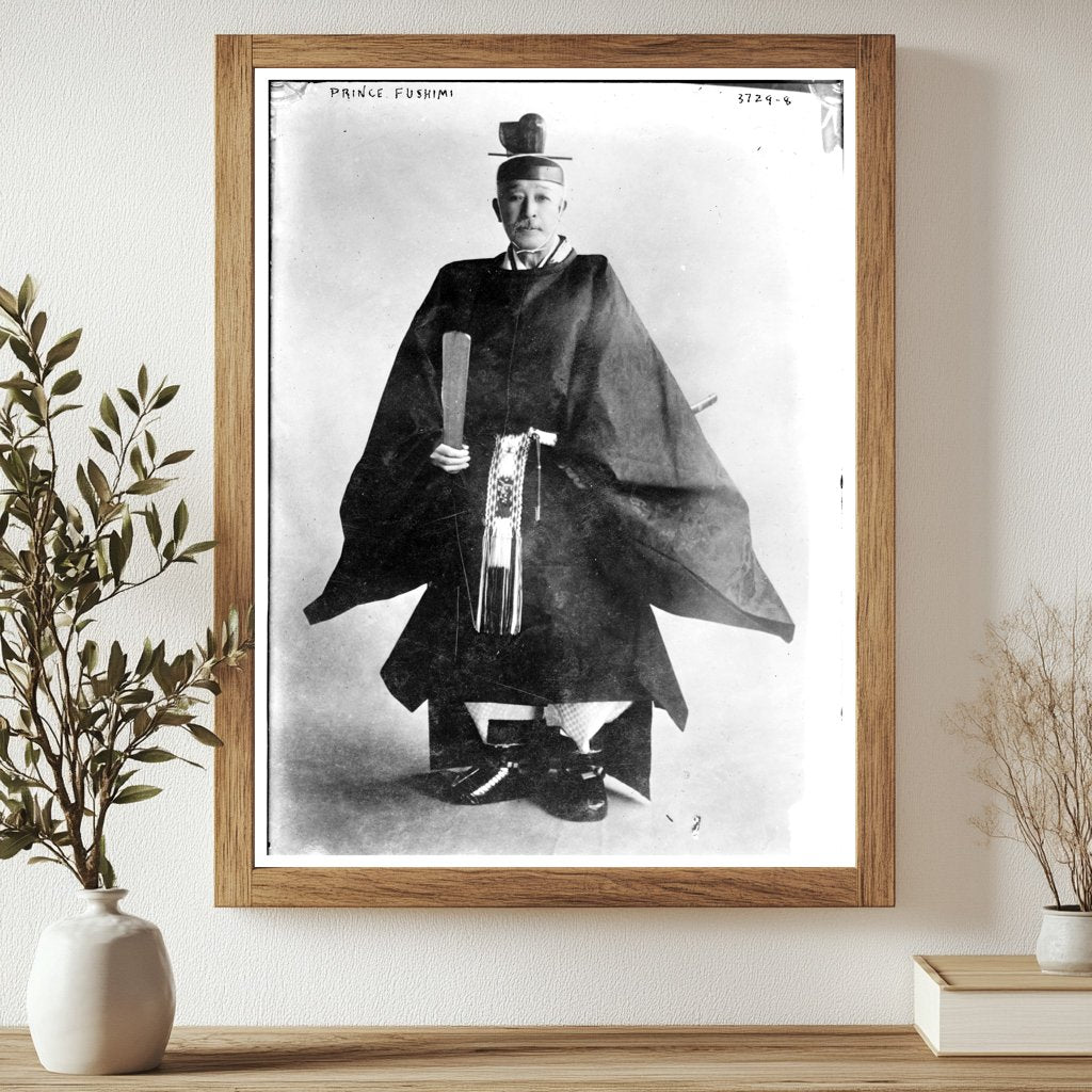 Historic Prince Fushimi Print, Vintage Art