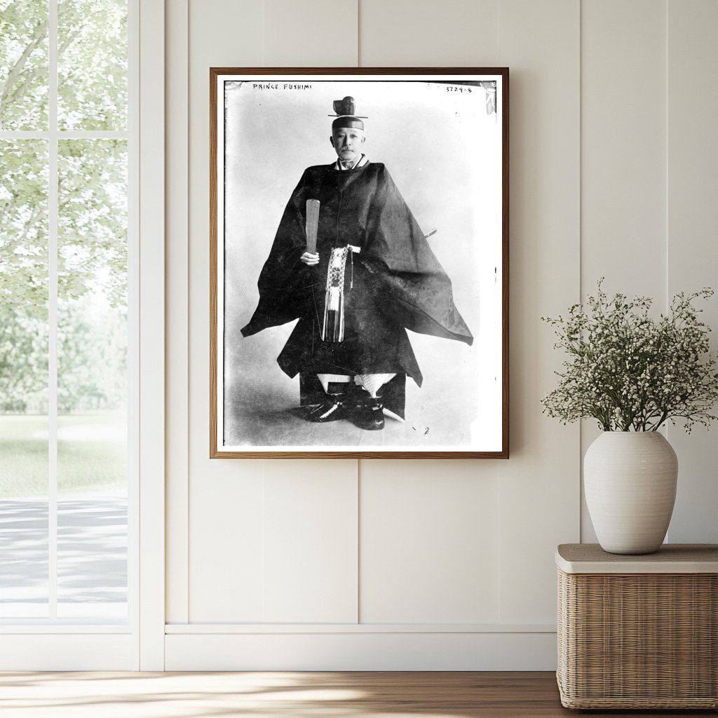 Historic Prince Fushimi Print, Vintage Art